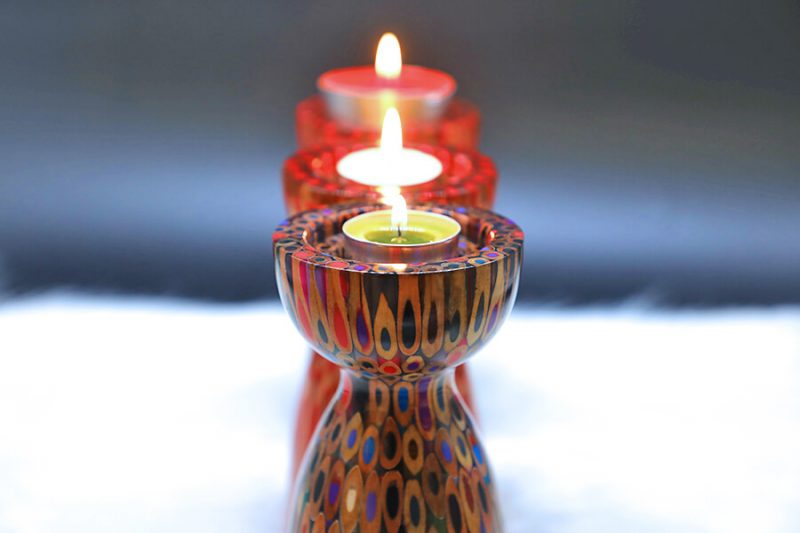 chân nến infinity flame 4